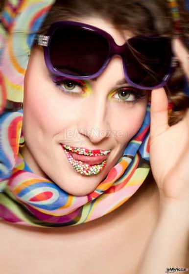 Trucco colorato per il matrimonio