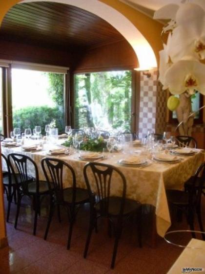 Sala per il buffet di nozze