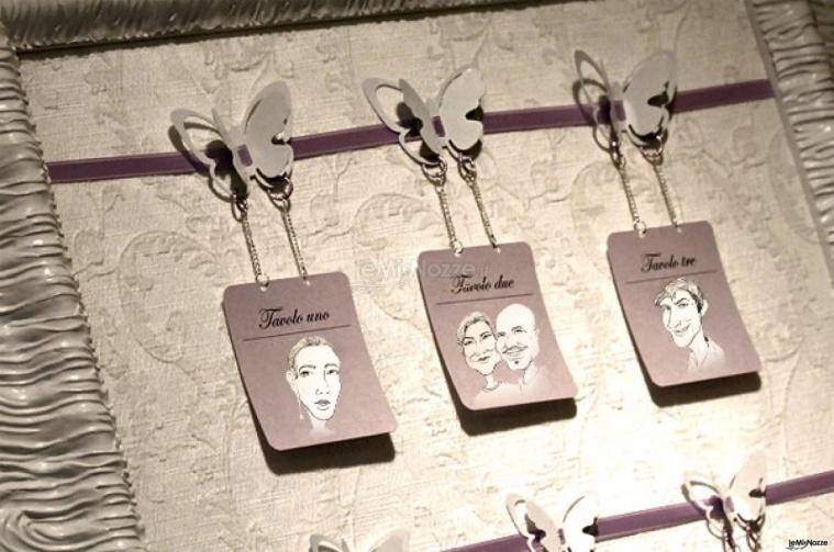 Tableau mariage con caricatura