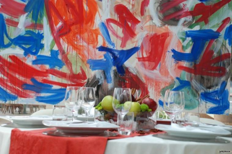 Tavoli per gli invitati alle nozze