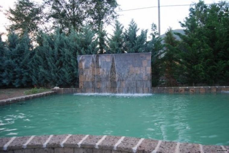 Piscina della villa per le nozze