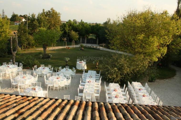 Il ricevimento di nozze all'aperto