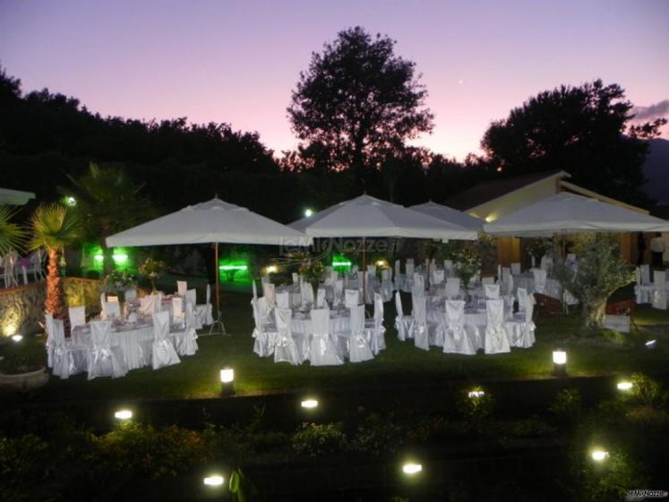 il tramonto a villa cristina