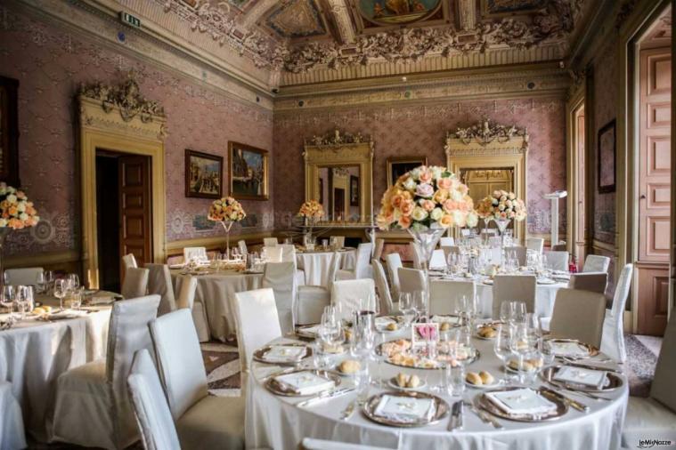 Villa Caroli Zanchi - Sala azzurra per il ricevimento di matrimonio