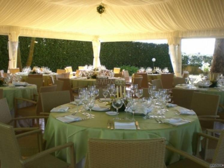 Gazebo esterno per ricevimenti nuziali