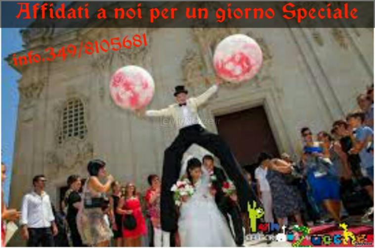 Pan di Zucchero - Trampoliere e giocoliere sposo