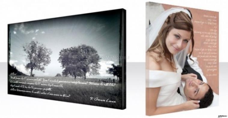 Art canvas per le nozze