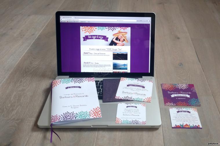 Studio Armonie Creative - Coordinato matrimonio tema carnevale invito libretto  lista viaggio di nozze