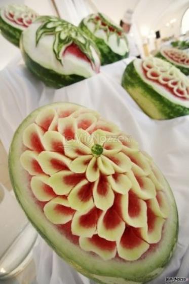 Anguria decorata per il catering delle nozze