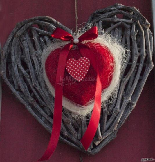Cuore di legno con lana cotta
