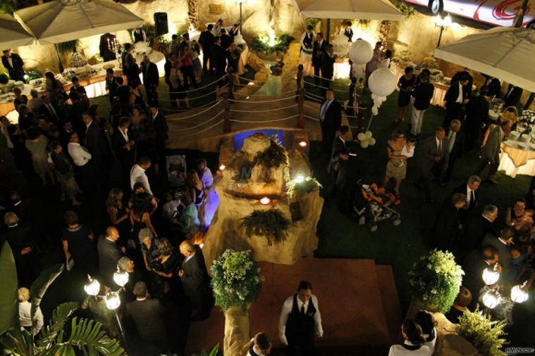 Il suggestivo giardino di Villa Nosa