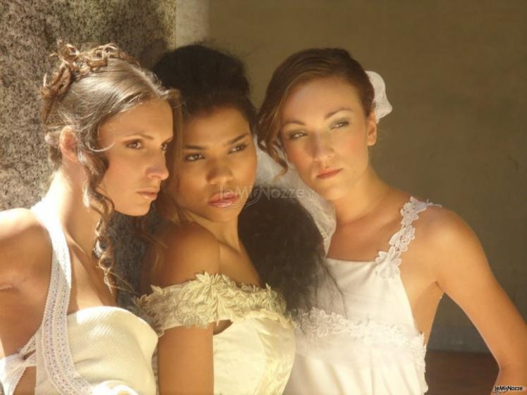Trucco e acconciatura sposa per catalogo