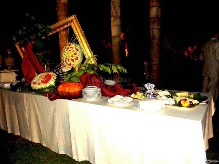 Buffet di frutta al matrimonio