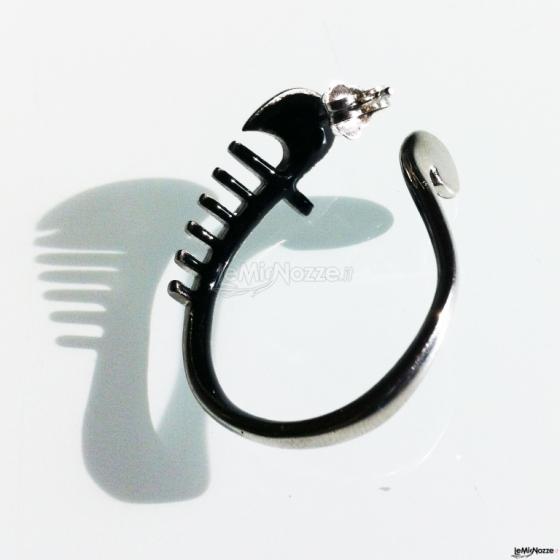 Orecchino in argento - Collezione Gondola Bow