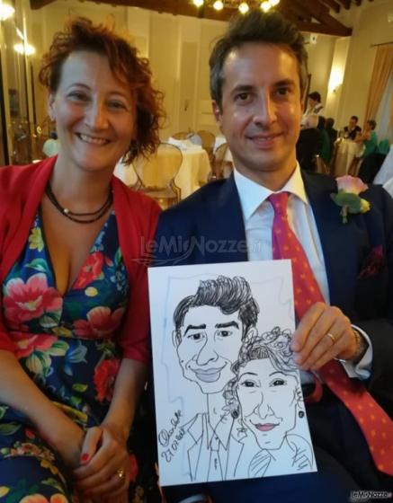 Caricature Charlotte - Ritratti e caricature dal vivo per matrimoni a Verona
