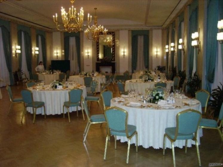 Allestimento della location di nozze