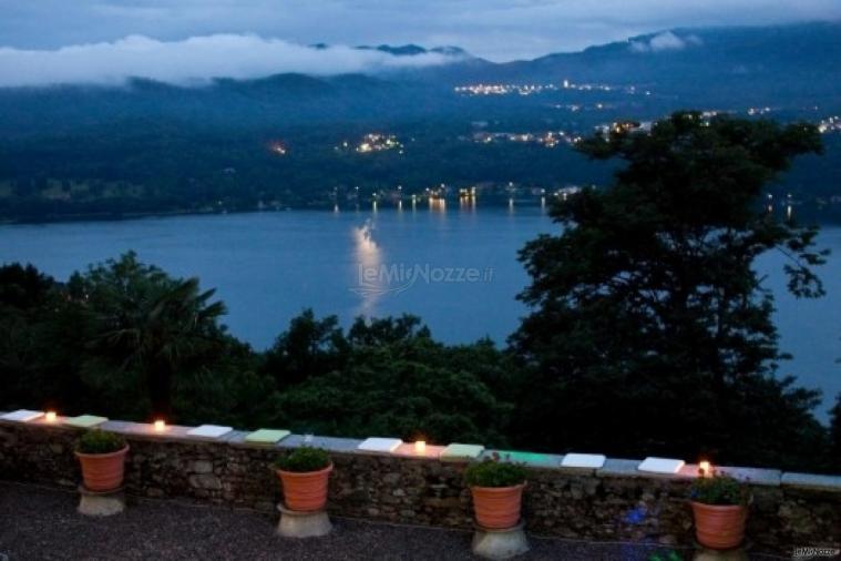 Vista sul lago dalla location di matrimonio