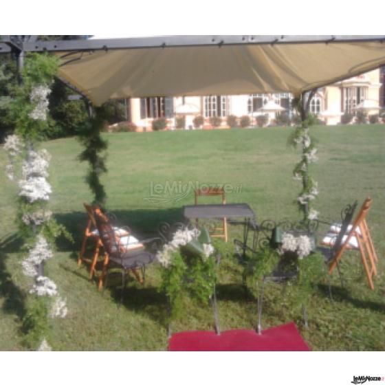 Allestimento in giardino