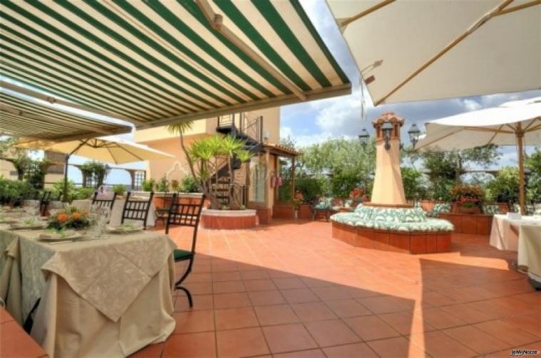 Aperitivo di nozze in terrazza