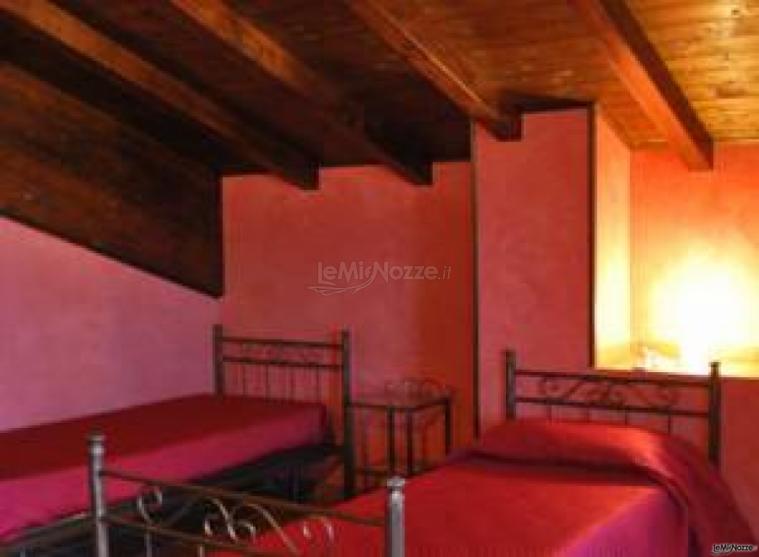 Camera da letto presso l'agriturismo per ricevimento di matrimonio Masseria Pezza del Medico
