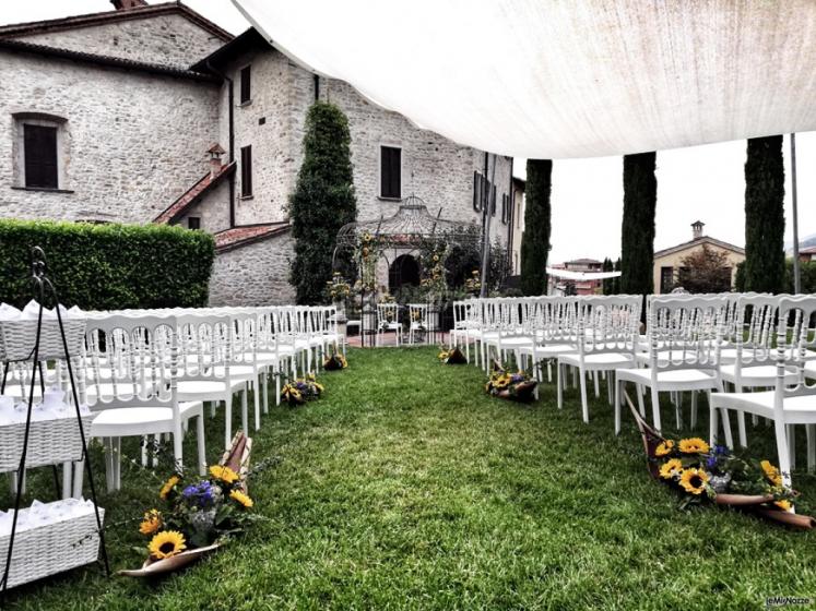Rito civile in giradino - Castello Malaspina Varzi