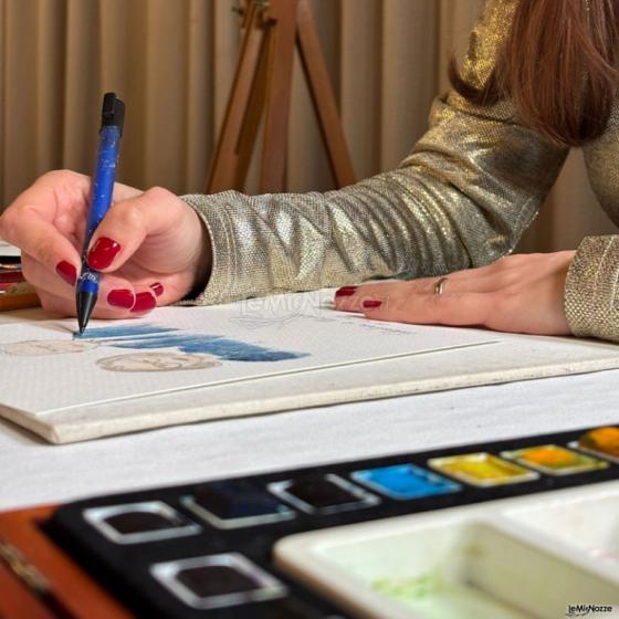 Live painting con acquerelli