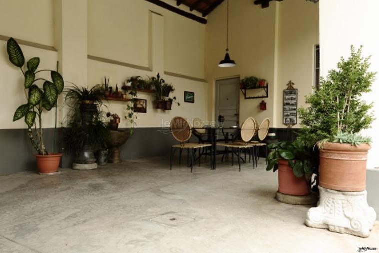 Porticato per il pranzo di matrimonio