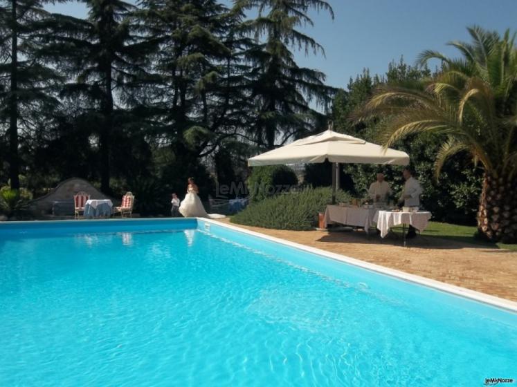 La sposa alla location di matrimonio - Villa per il matrimonio a Rieti