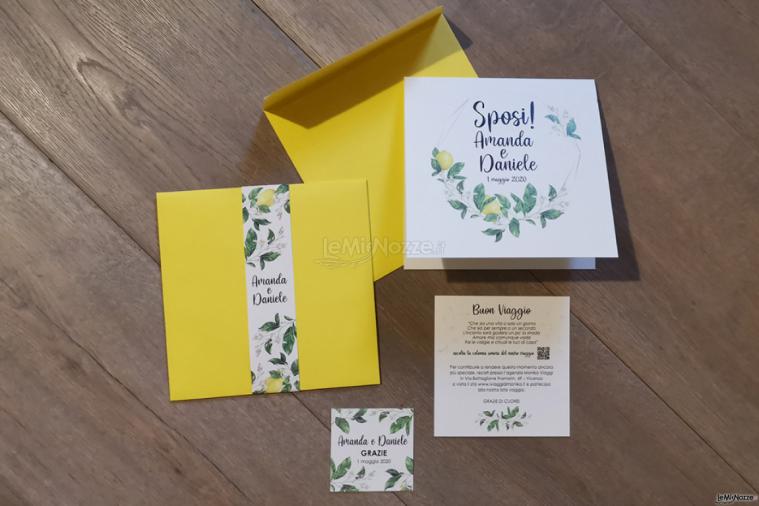 Studio Armonie Creative - Invito tema fiori di limoni