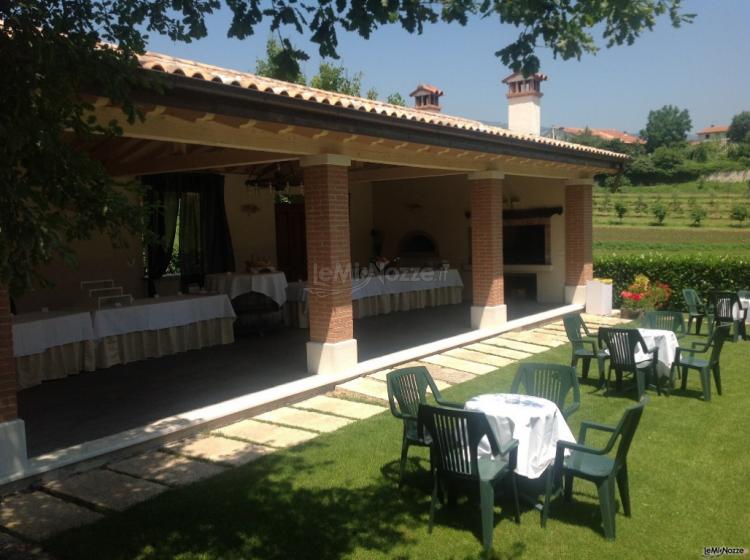 Veranda per il buffet
