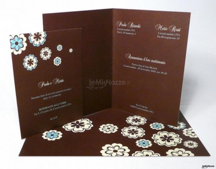 Coordinato partecipazione ed invito di matrimonio