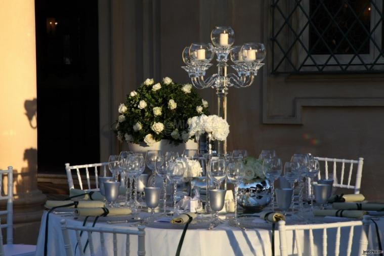 Mise en place romantica per il matrimonio