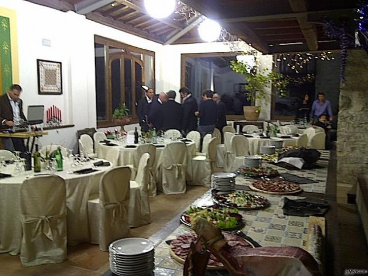Sala allestita per ricevimento