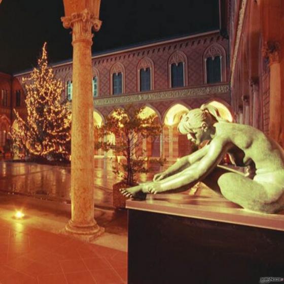 Palazzo Trecchi - Il cortile di notte