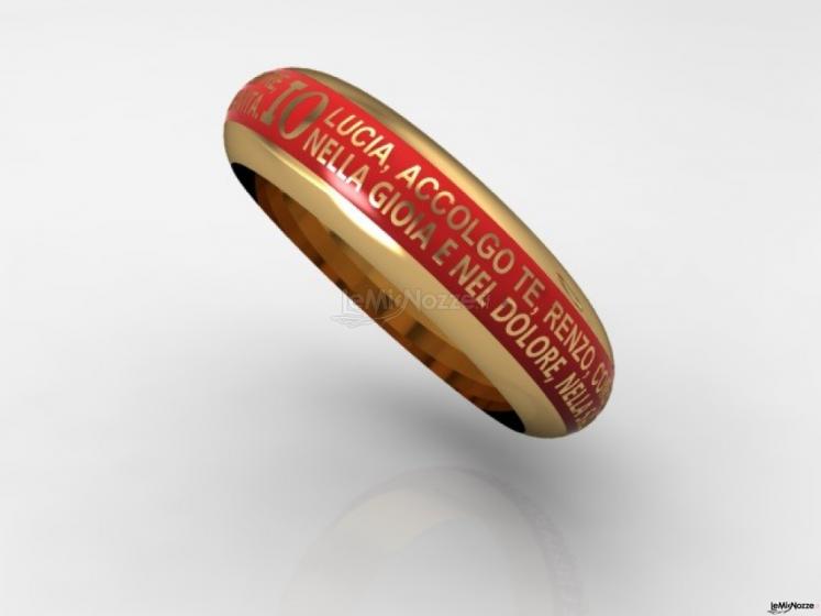 Lady Kimberley Bottega Orafa -  Fede promesse smalto rosso