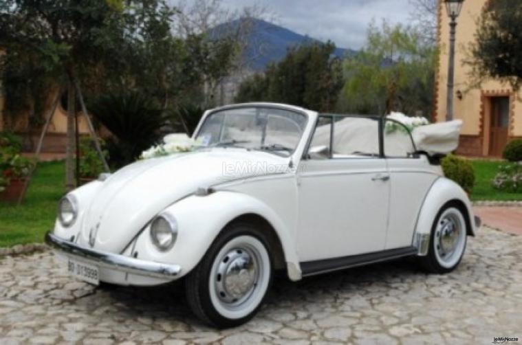 Maggiolone bianco per il matrimonio
