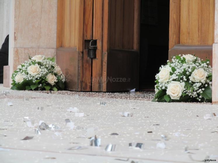 Decorazione ingresso chiesa Metaflora